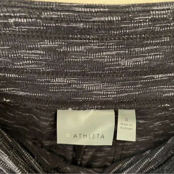 Athleta Stone Metro Slouch Heather Charcoal Gray Drawstring Pants - Small - Picture 10 of 13